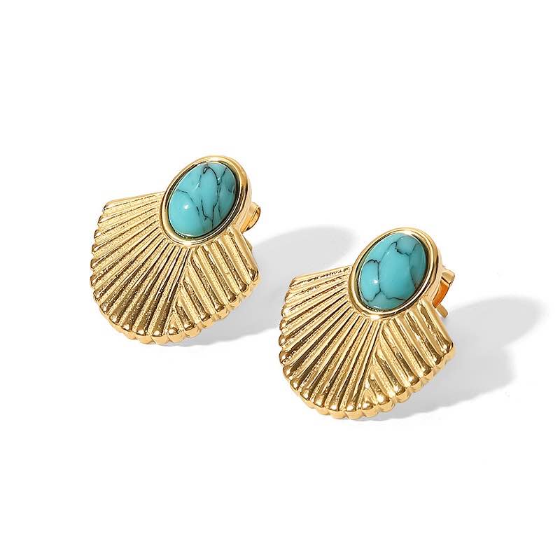 Siren's Whisper Earrings (14K Yellow Gold-finished)
